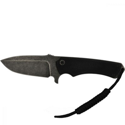 outdoor knife - g10 black blade black logo